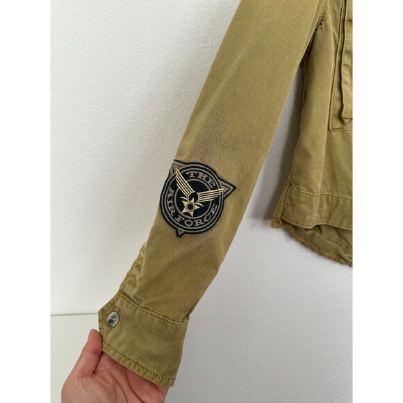 Current/Elliott Endure Military Jacket Green Buttons Pockets Army Green Small - Picture 5 of 8